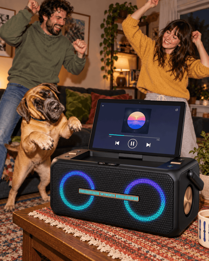 150W peak. Feel the room move.